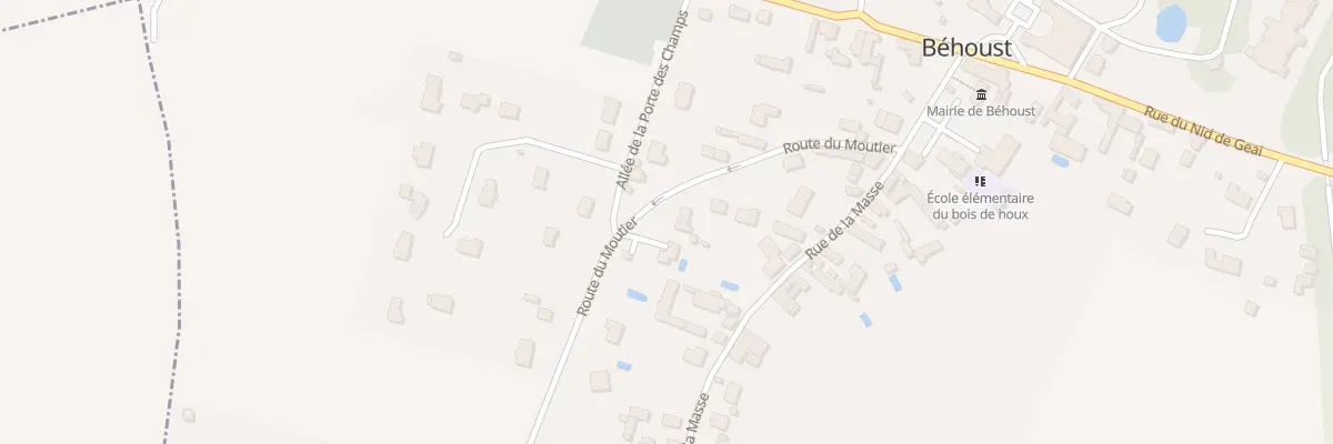 Plan du 5 Rte du Moutier à Béhoust