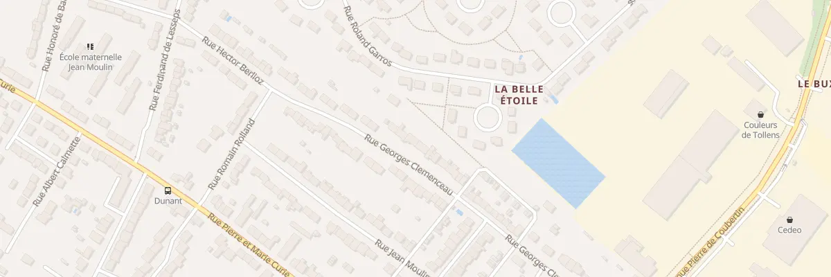 Plan du 25 Rue Georges Clemenceau à Châteauroux