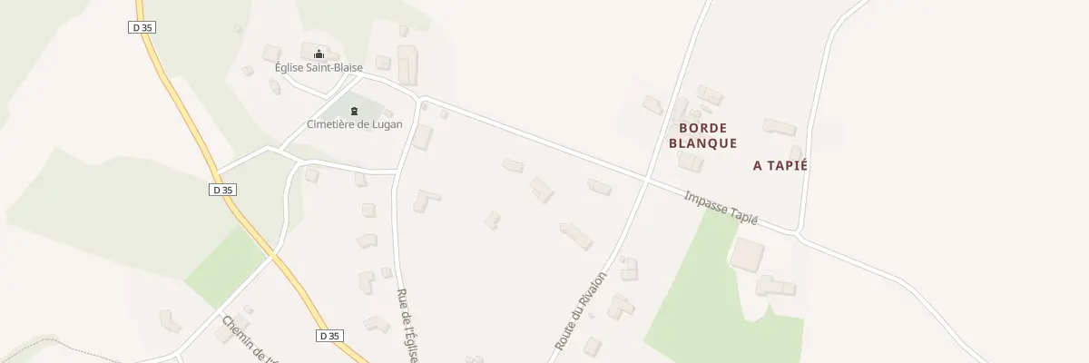 Plan du 5112 Borde Blanque à Lugan