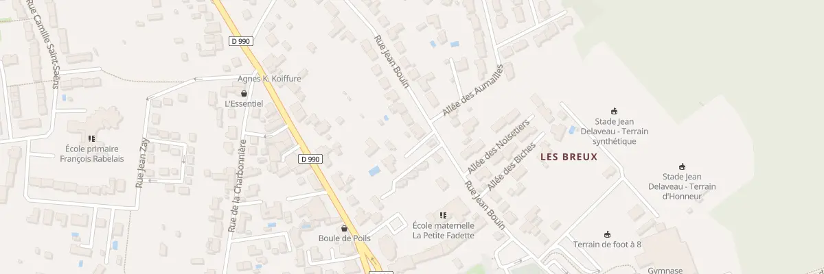 Plan du 15 Rue Jean Bouin au Poinçonnet