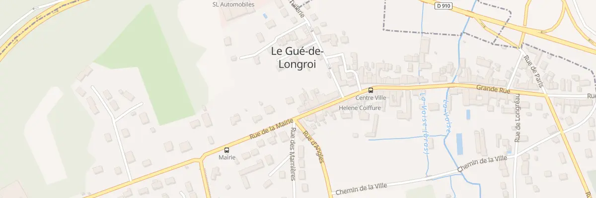 Plan du 8 Rue de la Mairie au Gué-de-Longroi