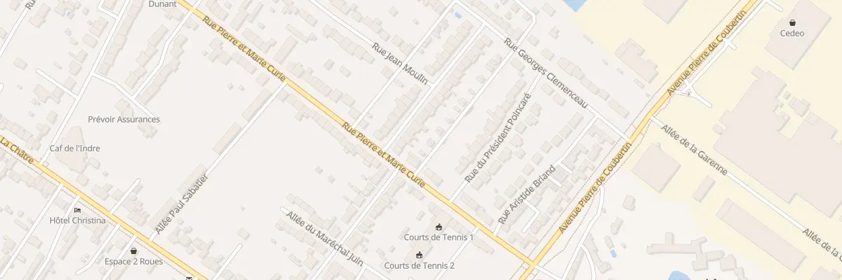 Plan du 6 Rue du Maréchal Lyautey à Châteauroux