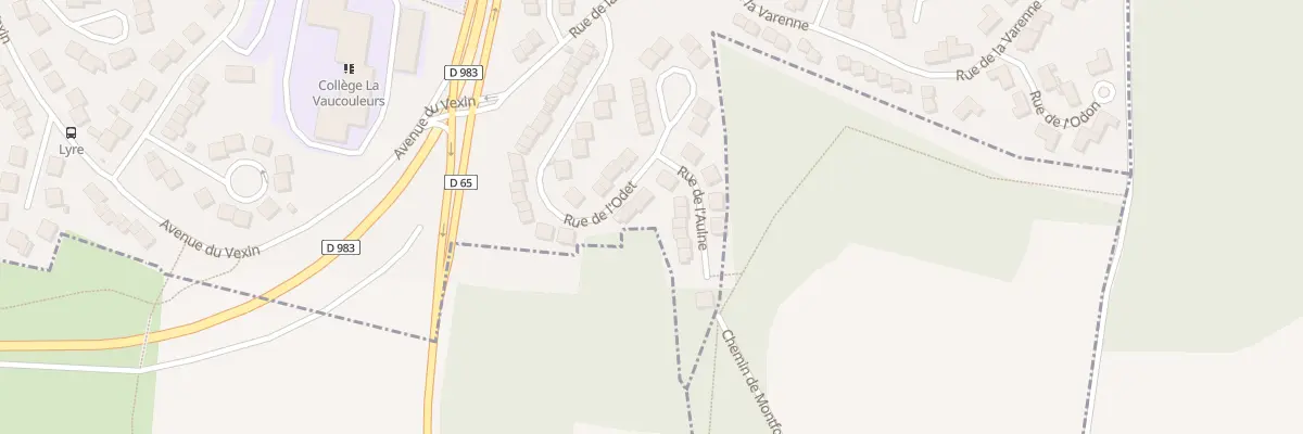 Plan du 46 Rue de l’Odet à Mantes-la-Ville