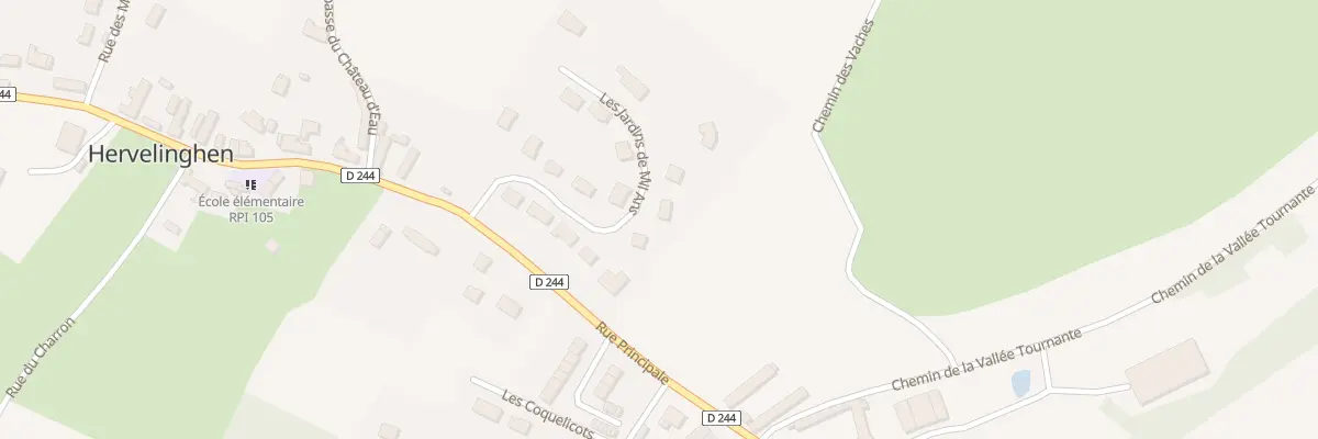 Plan du 150 Rue Les Jardins de Mil Ans à Hervelinghen