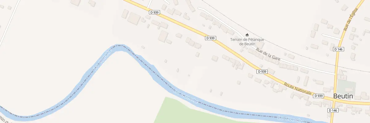 Plan du 79 Rte Nationale à Beutin