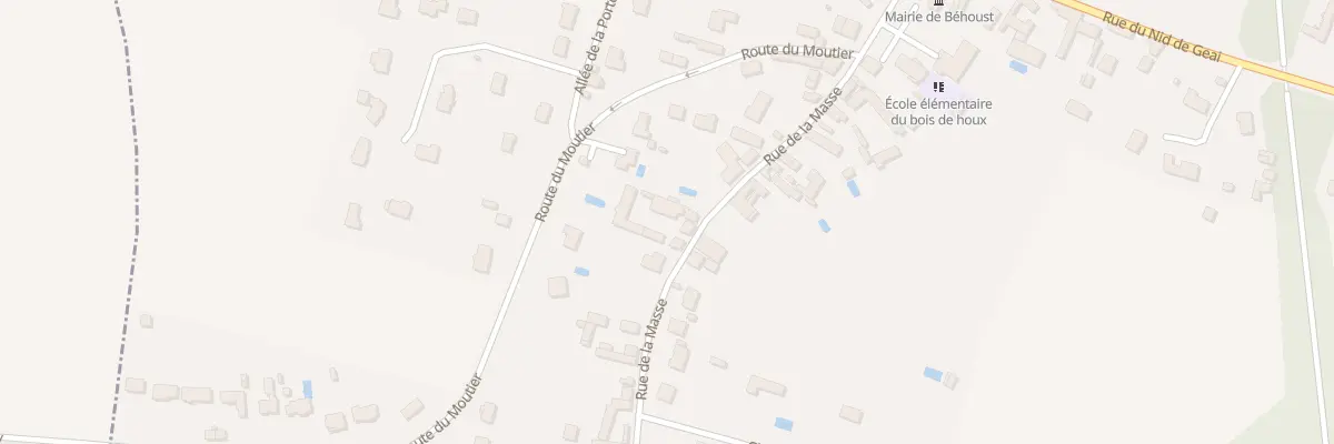Plan du 12 Rue de la Masse à Béhoust