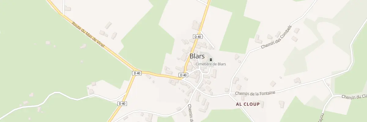 Plan du 33 Rte de Combefère à Blars