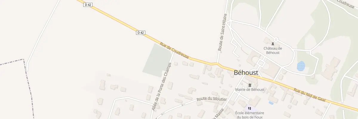 Plan du 13 Rte de Coudreuse à Béhoust
