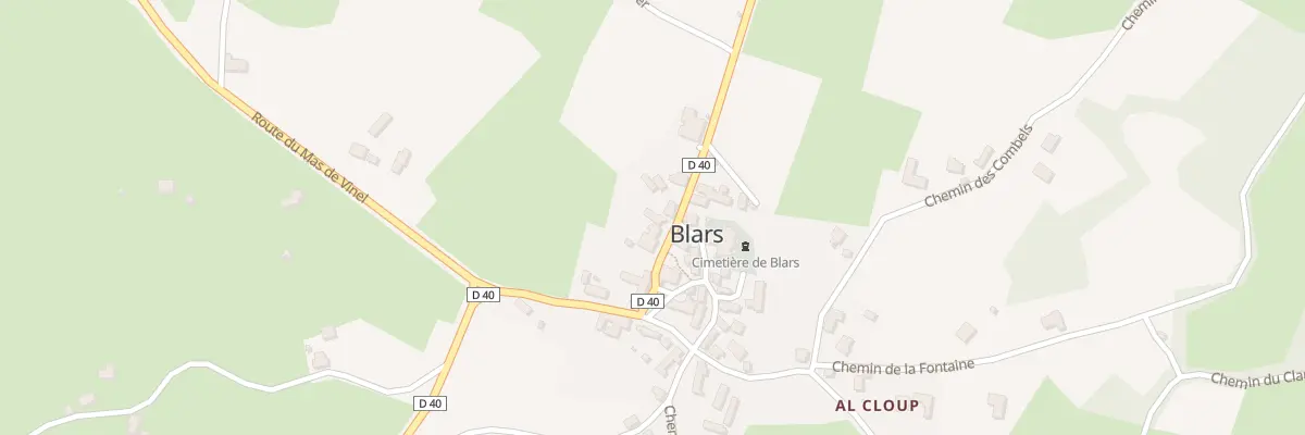 Plan du 59 Rte de Combefère à Blars