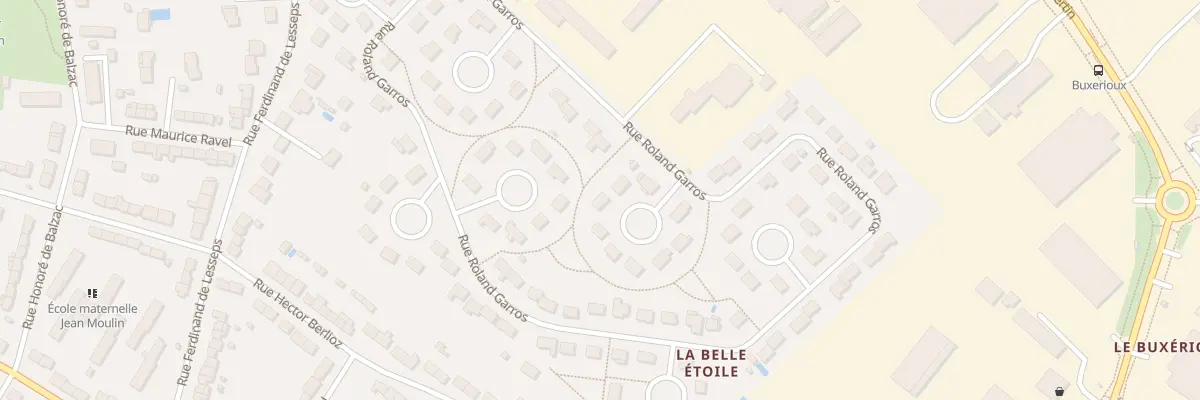 Plan du 54 Rue Roland Garros à Châteauroux