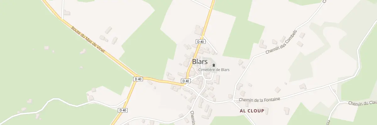 Plan du 43 Rte de Combefère à Blars