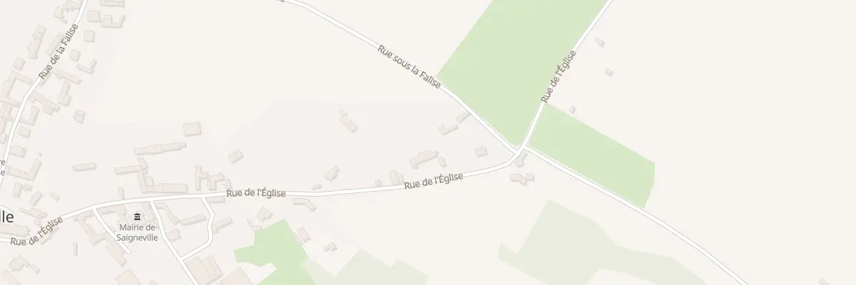Plan du 21 Rue de l’Eglise à Saigneville