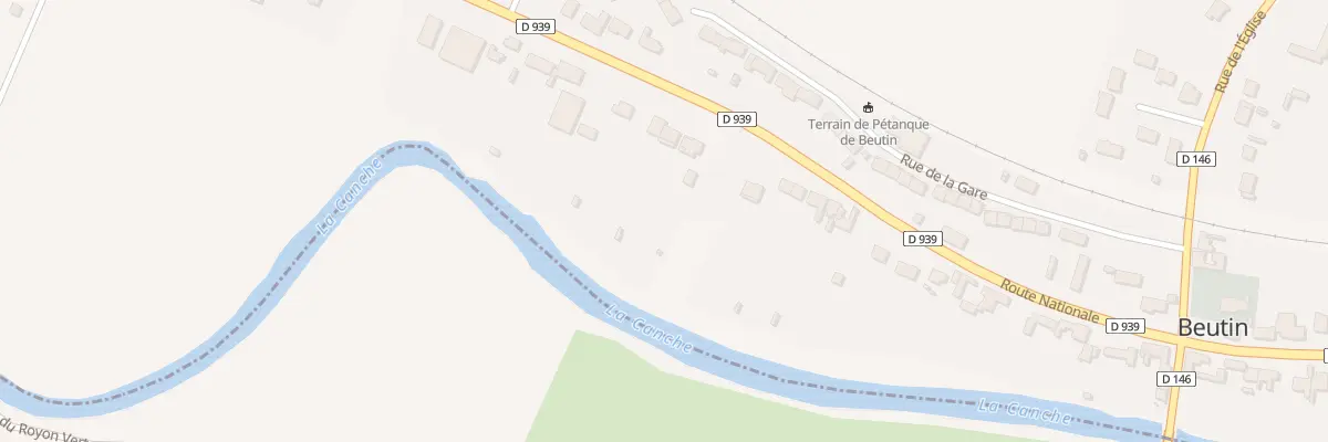 Plan du 77 Rte Nationale à Beutin