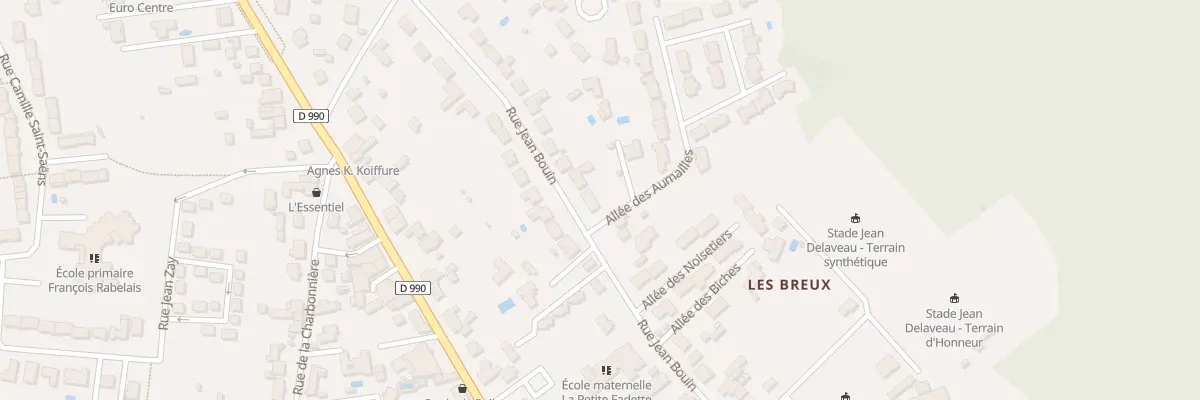 Plan du 28 Rue Jean Bouin au Poinçonnet