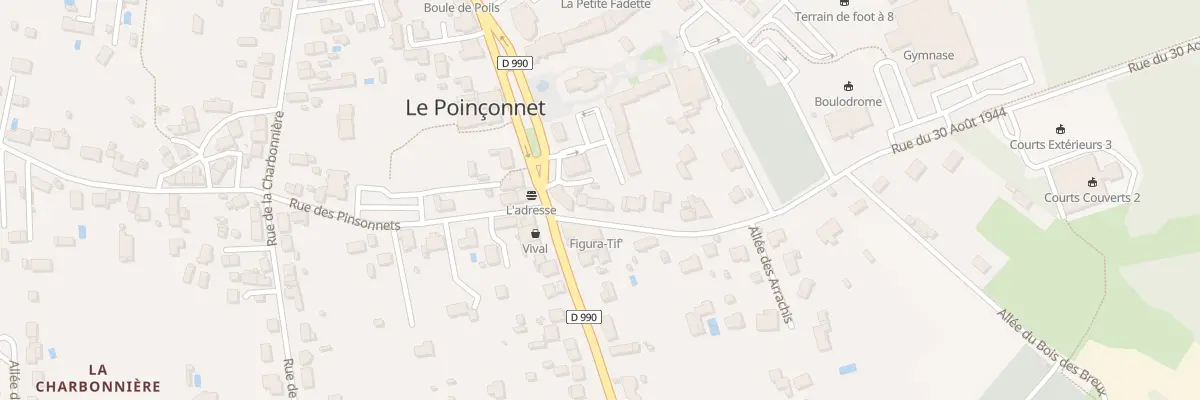 Plan du 3B Rue du 30 Aout 1944 au Poinçonnet