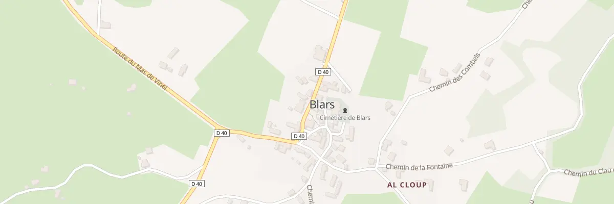 Plan du 55 Rte de Combefère à Blars