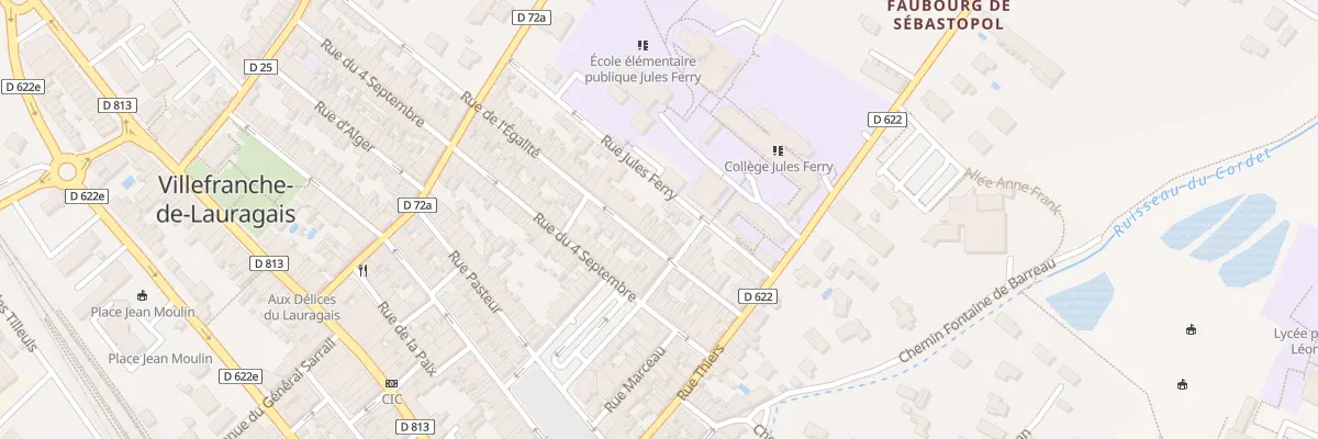 Plan du 22 Rue de l’Egalité à Villefranche-de-Lauragais