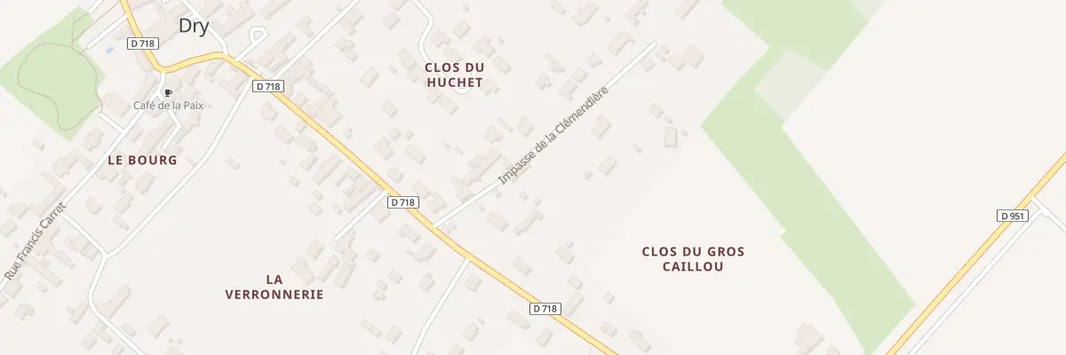 Plan du 70 Imp de la Clémendière à Dry