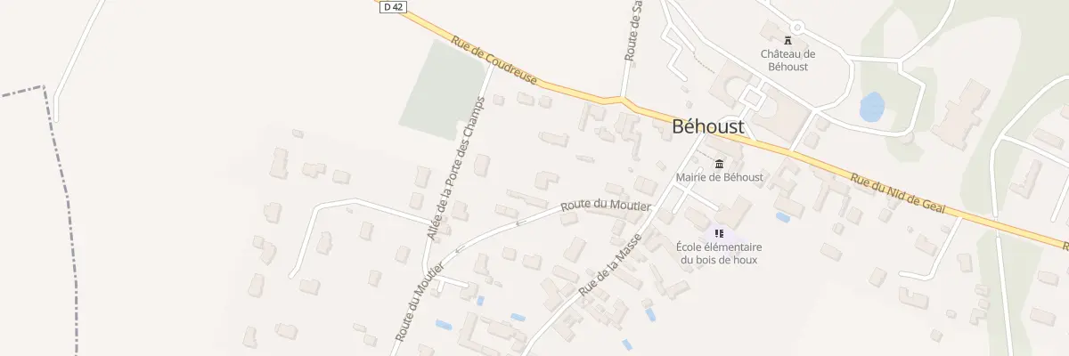 Plan du 6 Rte du Moutier à Béhoust