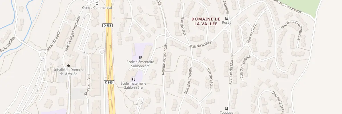 Plan du 100 Av du Mantois à Mantes-la-Ville