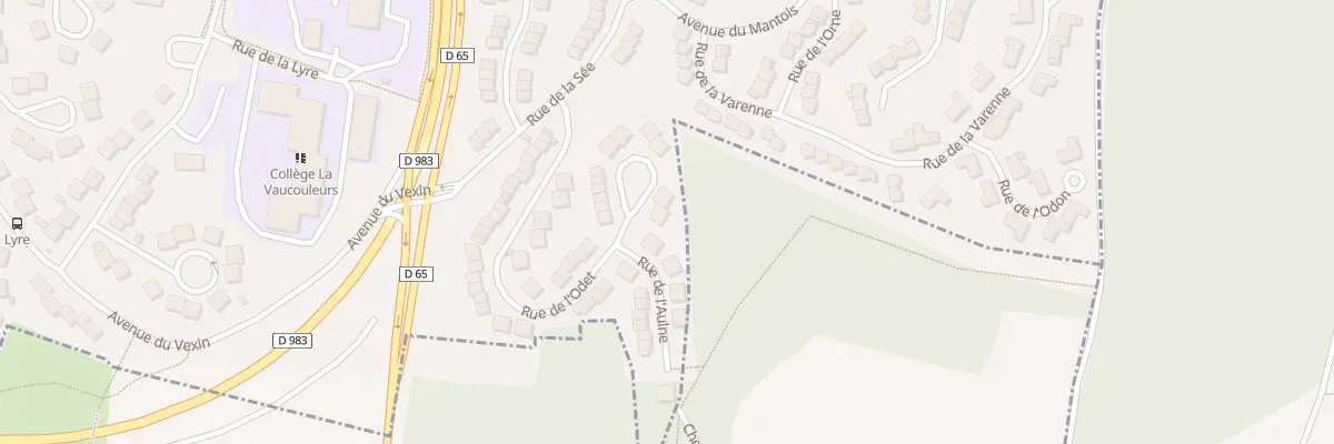 Plan du 47 Rue de l’Odet à Mantes-la-Ville