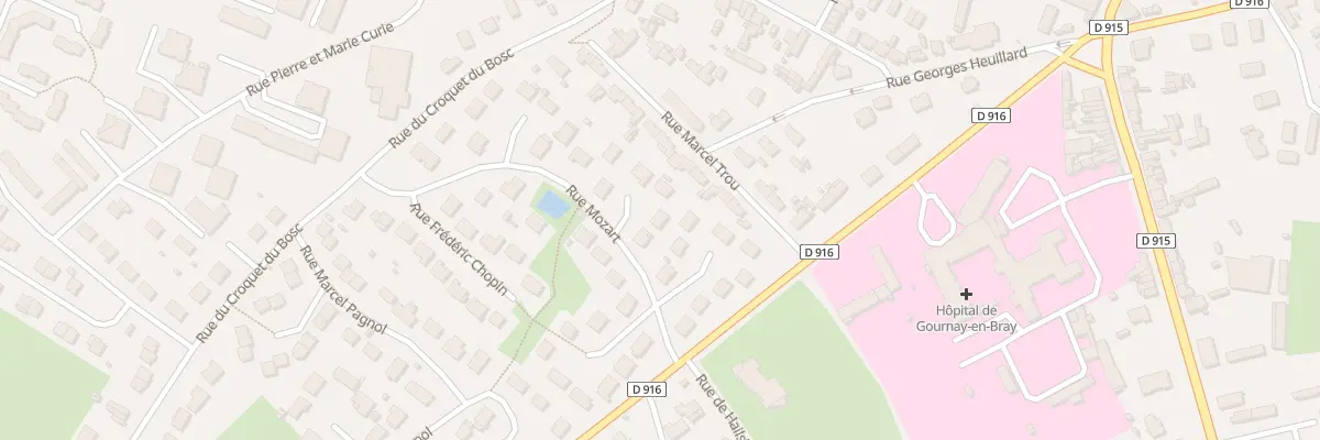 Plan du 2 Rue Camille St Saens à Gournay-en-Bray