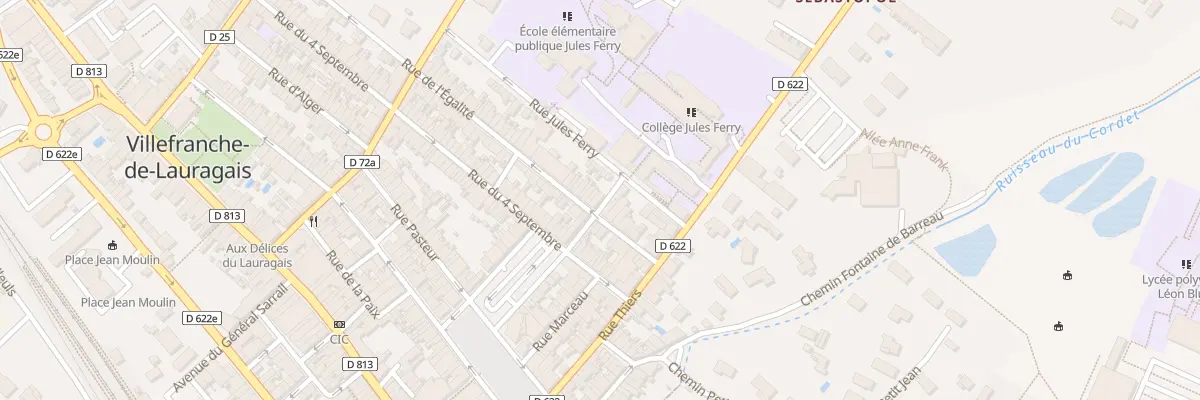Plan du 12 Rue de l’Egalité à Villefranche-de-Lauragais