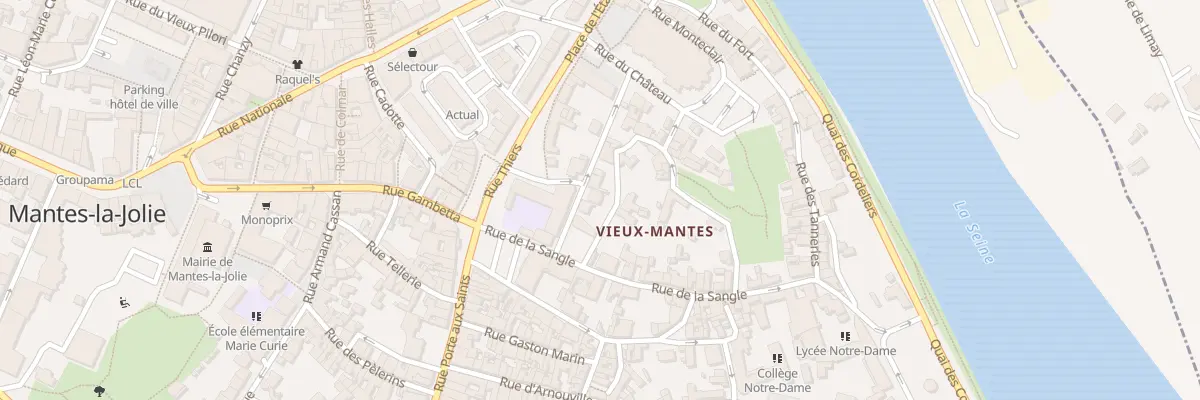 Plan du 9 Rue Dct Stephane Bonneau à Mantes-la-Jolie