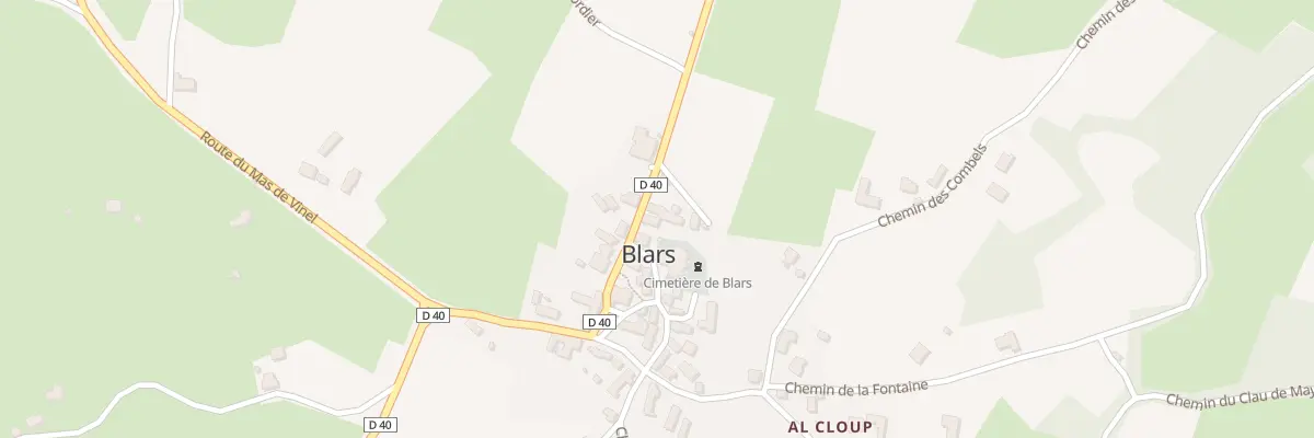 Plan du 90 Rte de Combefère à Blars