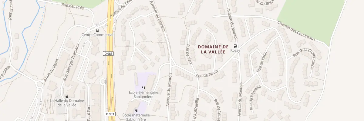 Plan du 3 Rue de Vert à Mantes-la-Ville