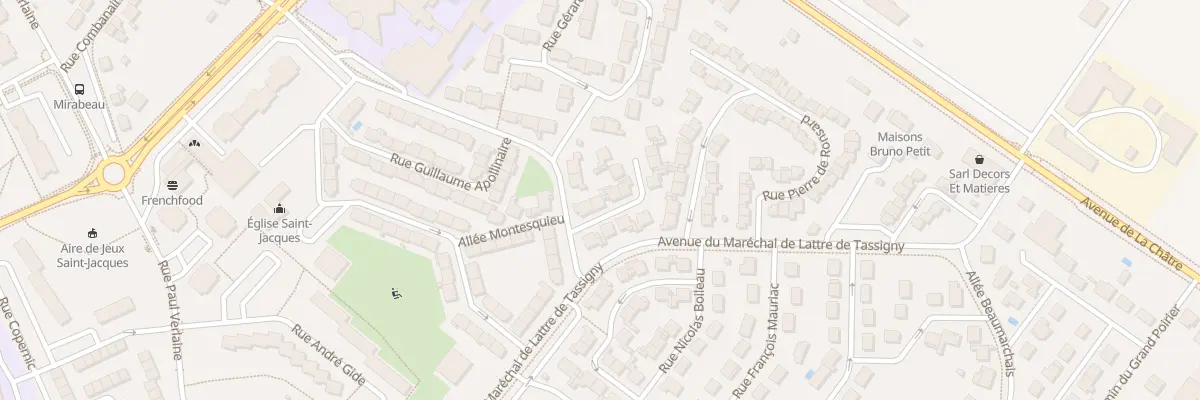 Plan du 3 All Jean de La Bruyère à Châteauroux