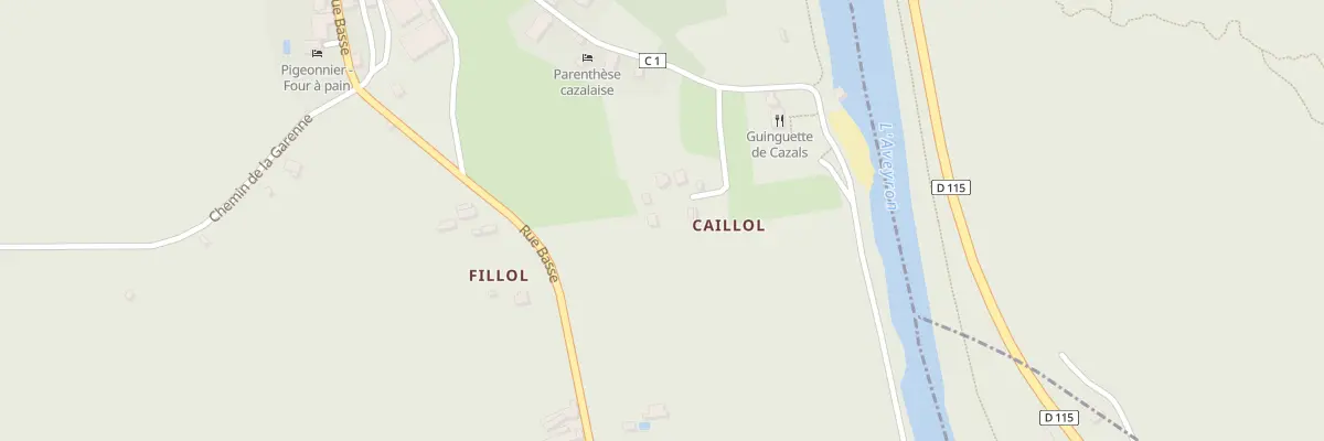 Plan du 5026 Caillol à Cazals