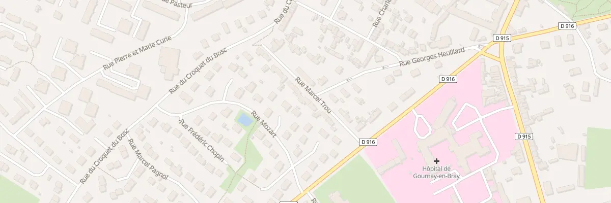 Plan du 7 Rue Marcel Trou à Gournay-en-Bray