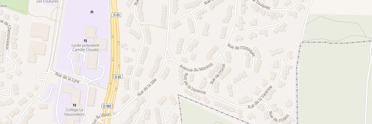 Plan du 21 Rue de Villette à Mantes-la-Ville