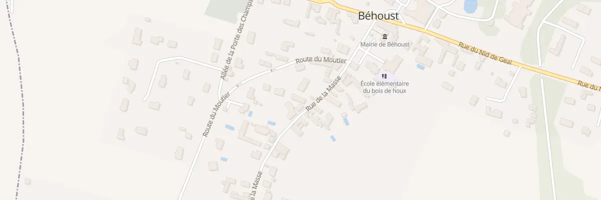 Plan du 6 Rue de la Masse à Béhoust