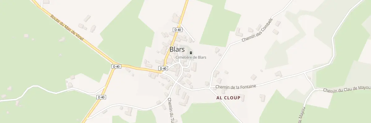 Plan du 50 Rue de l’Église Saint-Laurent à Blars