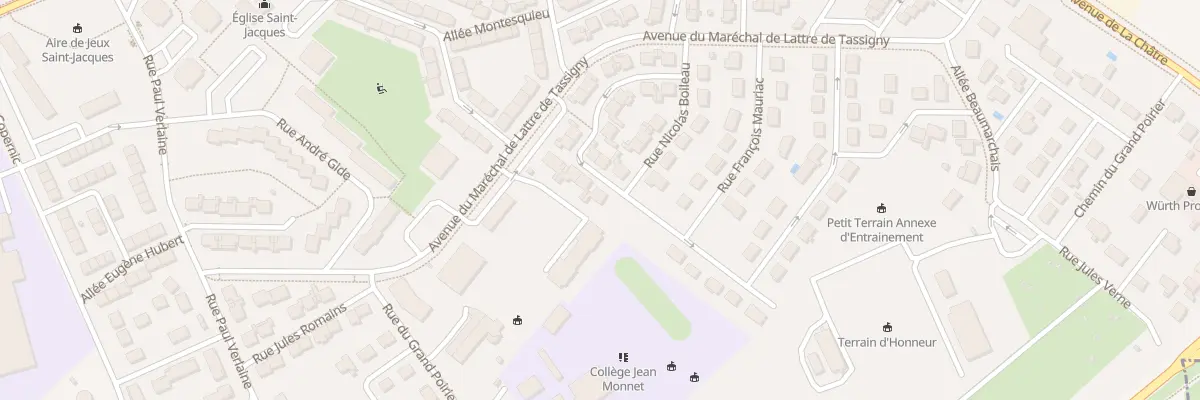 Plan du 24 All Jean de La Fontaine à Châteauroux