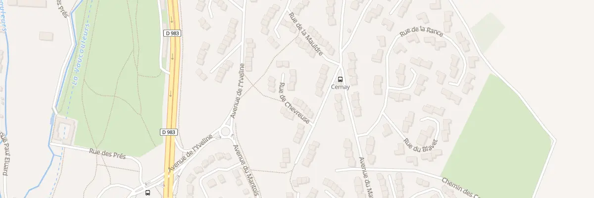 Plan du 10 Rue de Chevreuse à Mantes-la-Ville