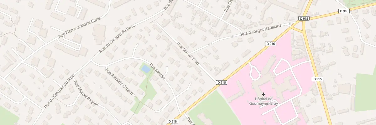 Plan du 5 Rue Marcel Trou à Gournay-en-Bray