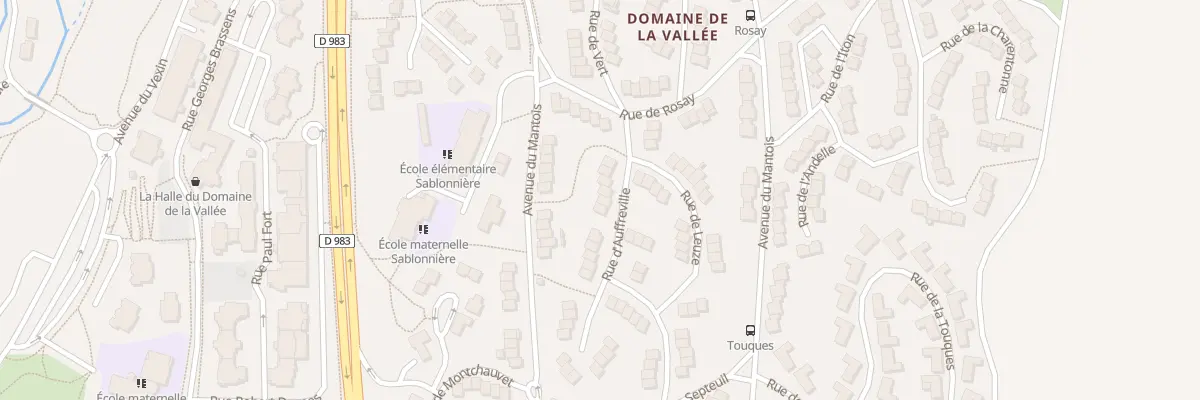 Plan du 10 Rue d’Auffreville à Mantes-la-Ville