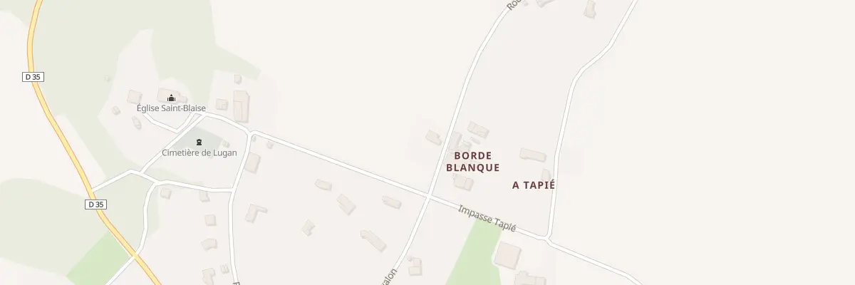 Plan du 5080 Borde Blanque à Lugan