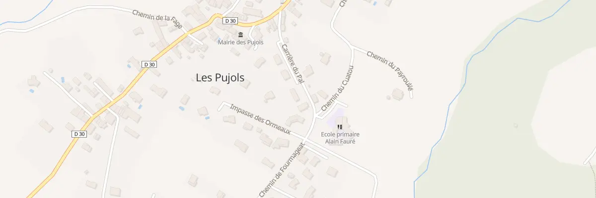 Plan du 10B Car du Pal aux Pujols