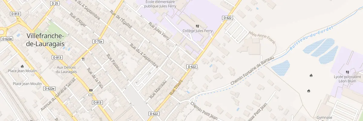 Plan du 2B Rue de l’Egalité à Villefranche-de-Lauragais