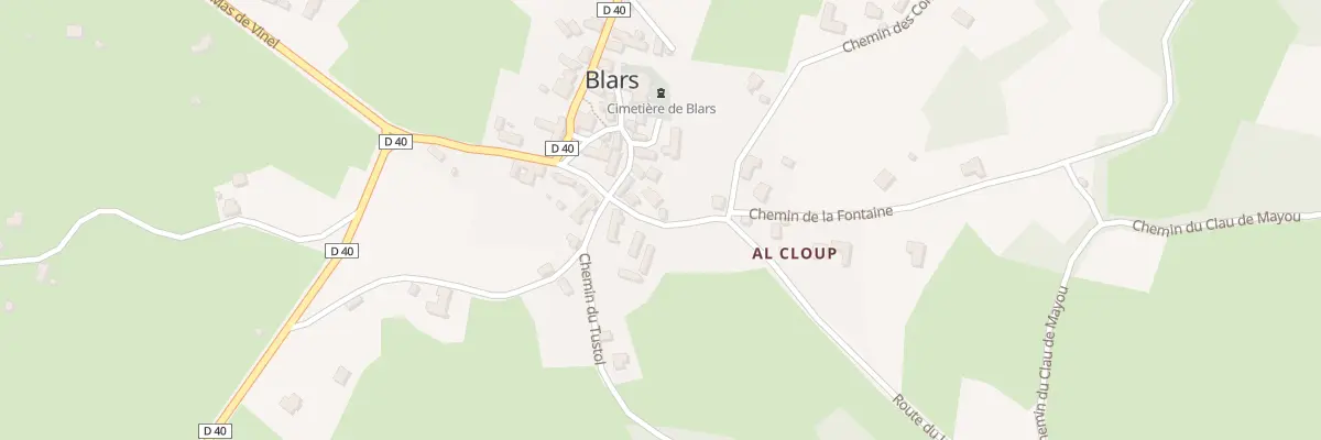 Plan du 43 Rte du Lac d’Aumière à Blars