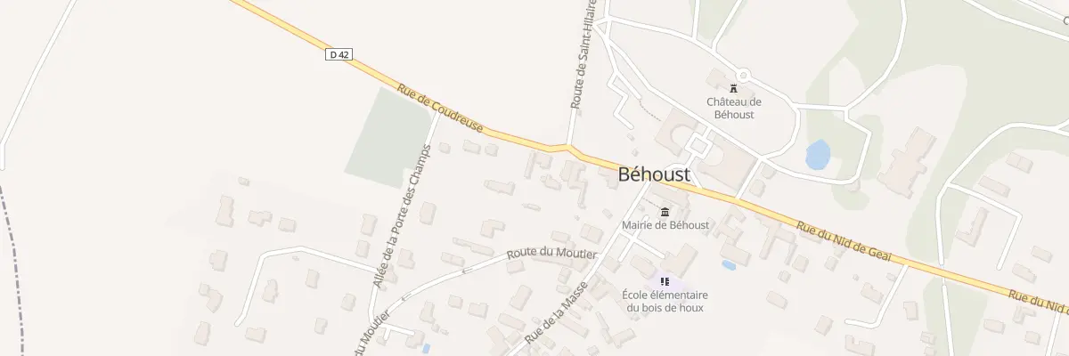 Plan du 5 Rte de Coudreuse à Béhoust