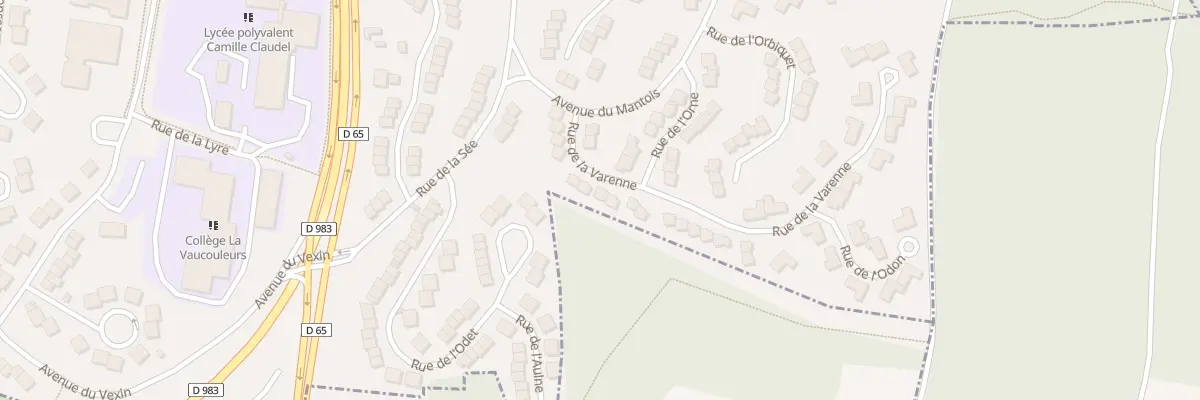 Plan du 14 Rue de la Varenne à Mantes-la-Ville