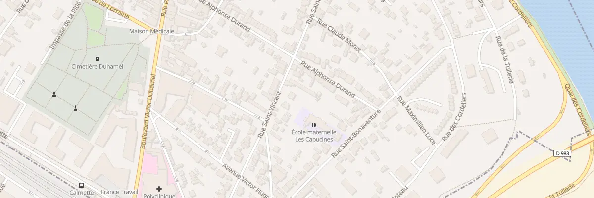 Plan du 55 Rue Saint-vincent à Mantes-la-Jolie