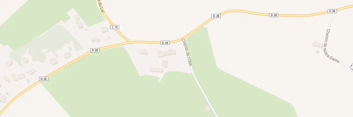 Plan du 2 Che de l’Obit à Teulat