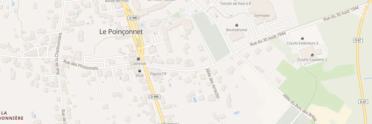 Plan du 9 Rue du 30 Aout 1944 au Poinçonnet