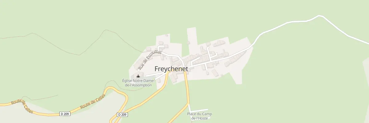 Plan du 15 Freychenet à Freychenet